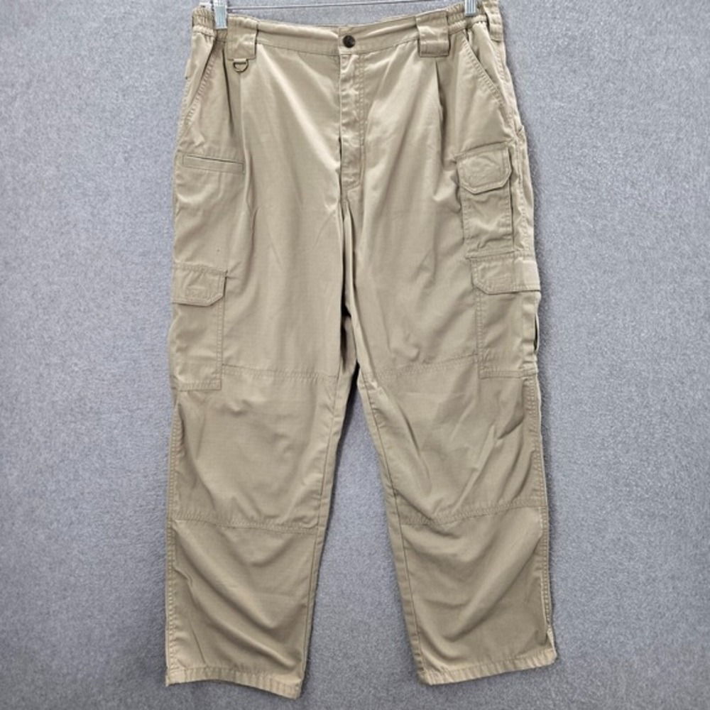 5.11 Tactical Men Pants 38x30 Beige Cargo Pocket Ripstop Pro Lightweight Utility